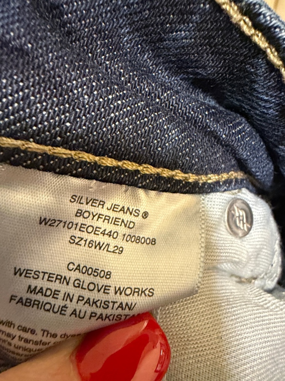 Silver Jeans Dark Blue Boyfriend jeans - Picture 4 of 4